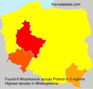 Surname Wizerkaniuk in Poland