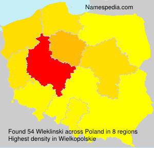 Surname Wleklinski in Poland