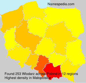 Surname Wlodarz in Poland