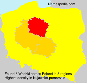 Surname Wodzki in Poland
