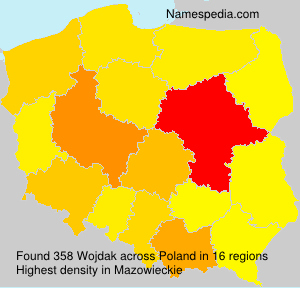 Surname Wojdak in Poland