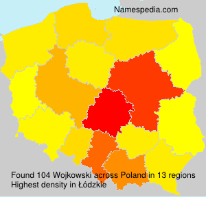 Surname Wojkowski in Poland