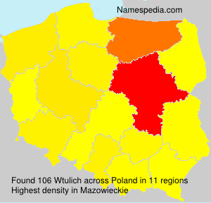 Surname Wtulich in Poland