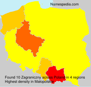 Surname Zagraniczny in Poland