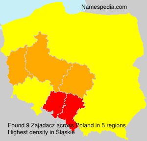 Surname Zajadacz in Poland