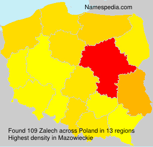 Surname Zalech in Poland