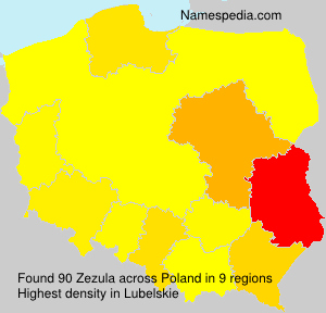 Surname Zezula in Poland