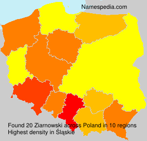 Surname Ziarnowski in Poland