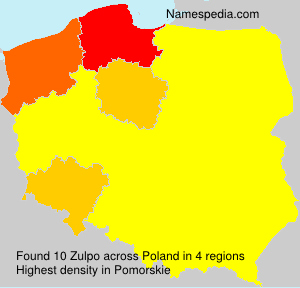 Surname Zulpo in Poland