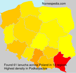 Surname lanucha in Poland