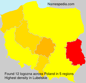 Surname logozna in Poland