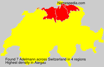 Surname Adelmann in Switzerland