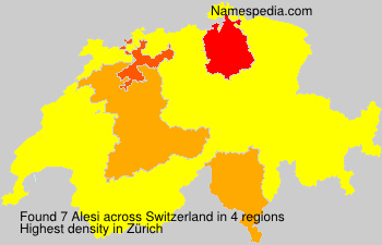 Surname Alesi in Switzerland