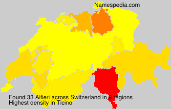Surname Alfieri in Switzerland