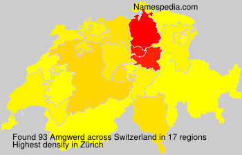 Surname Amgwerd in Switzerland