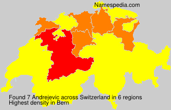 Surname Andrejevic in Switzerland