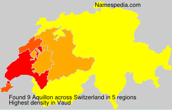Surname Aquillon in Switzerland
