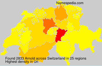 Surname Arnold in Switzerland