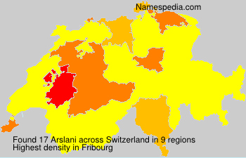 Surname Arslani in Switzerland