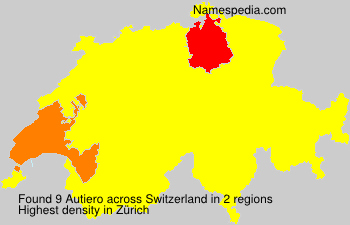 Surname Autiero in Switzerland