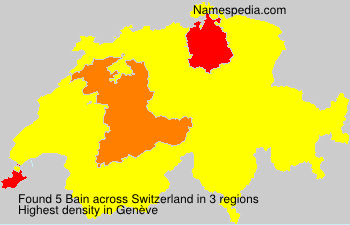 Surname Bain in Switzerland