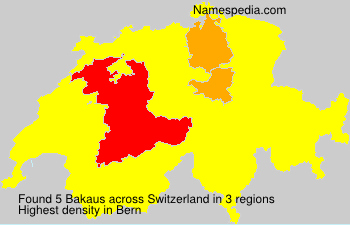 Surname Bakaus in Switzerland