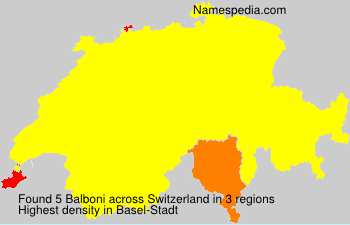 Surname Balboni in Switzerland