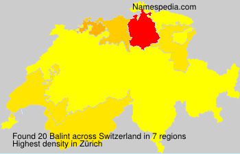 Surname Balint in Switzerland