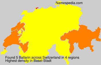 Surname Ballarin in Switzerland