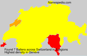 Surname Baltera in Switzerland