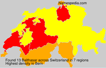 Surname Balthasar in Switzerland