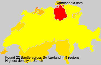 Surname Bantle in Switzerland