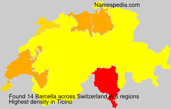 Surname Barcella in Switzerland