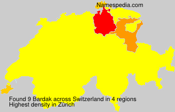 Surname Bardak in Switzerland