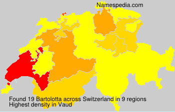Surname Bartolotta in Switzerland