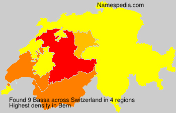 Surname Bassa in Switzerland