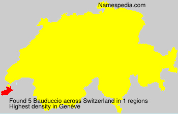Surname Bauduccio in Switzerland