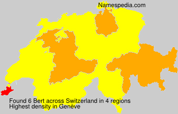 Surname Bert in Switzerland