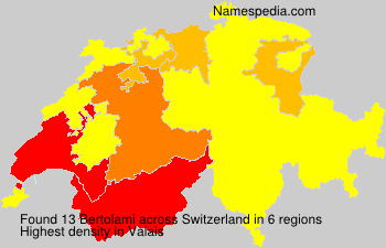 Surname Bertolami in Switzerland