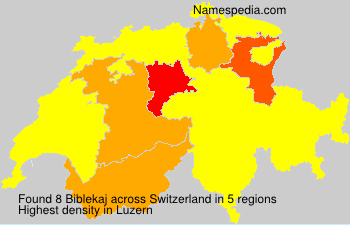 Surname Biblekaj in Switzerland