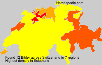 Surname Bihler in Switzerland