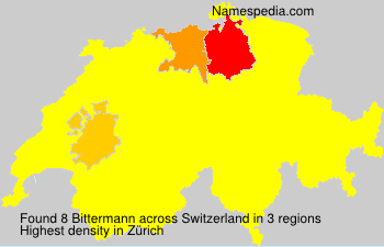 Surname Bittermann in Switzerland