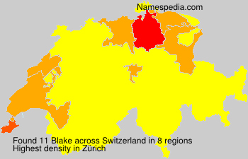 Surname Blake in Switzerland