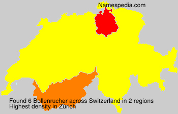 Surname Bollenrucher in Switzerland