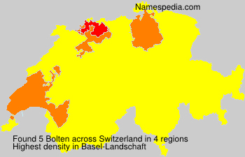 Surname Bolten in Switzerland