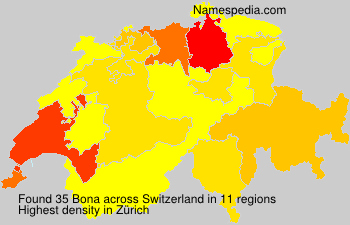Surname Bona in Switzerland