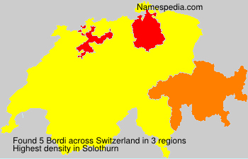 Surname Bordi in Switzerland