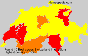 Surname Bosi in Switzerland