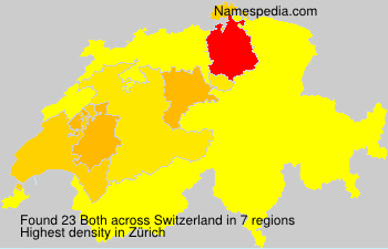 Surname Both in Switzerland