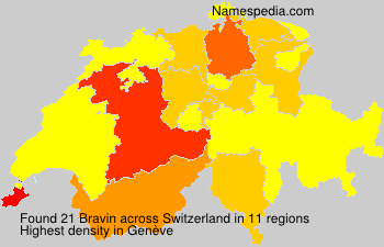 Surname Bravin in Switzerland